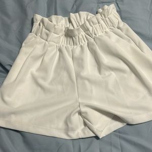 White boutique shorts